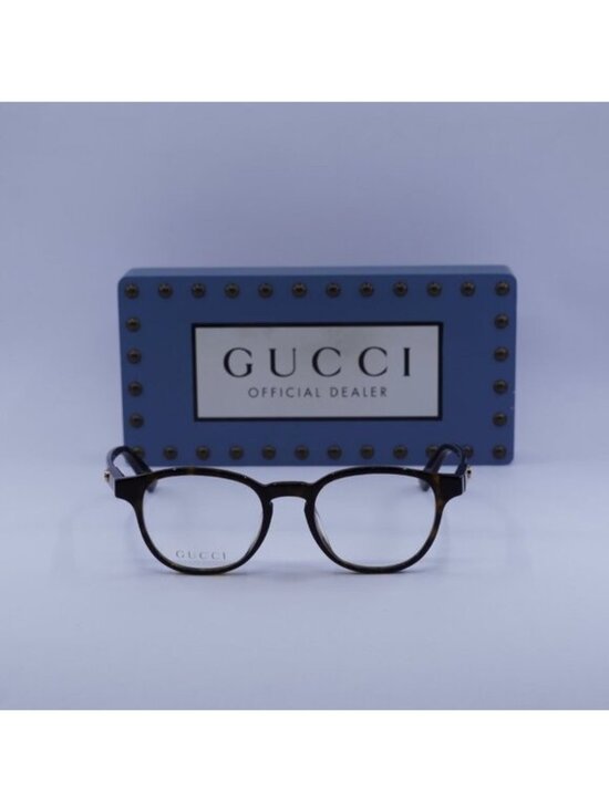Gucci GG0556OJ 002 Square Eyeglasses - Havana 47mm main image 10